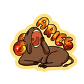 Aries Holographic Sticker | Cute Zodiac Sticker | Water-Resistant 3x3" Vinyl