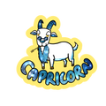 Capricorn Holographic Sticker | Cute Zodiac Sticker | Water-Resistant 3x3" Vinyl