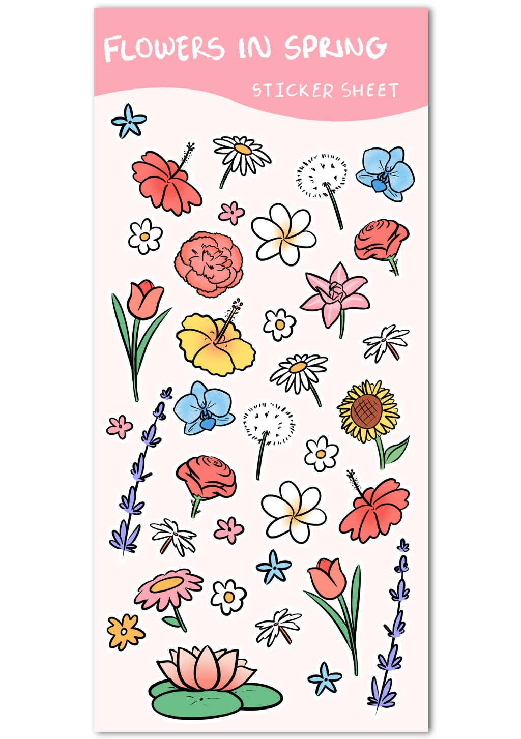 Flowers in Spring Sticker Sheet