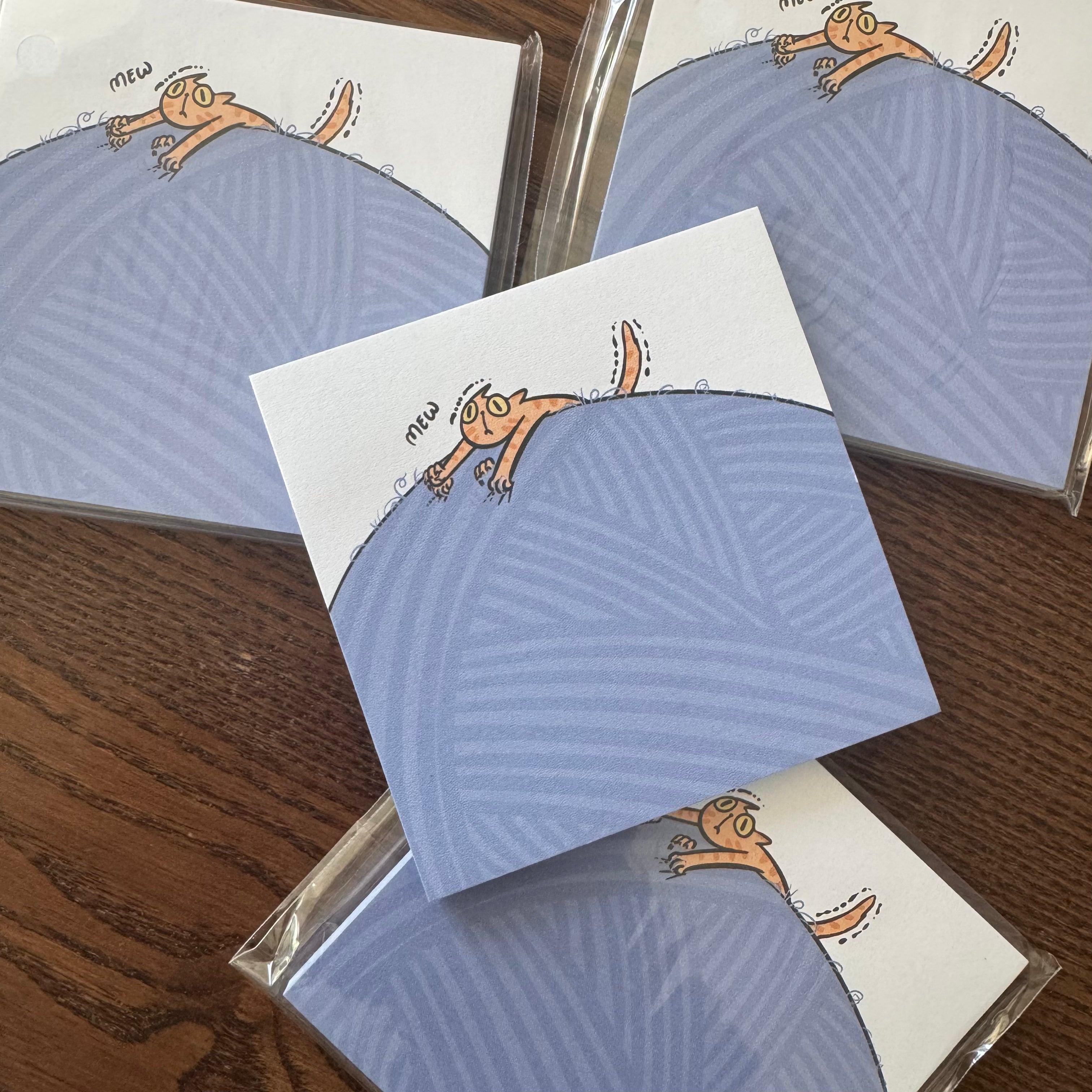 Anxious Cat Sticky Notes | 3x3" 50 page Sticky Notes