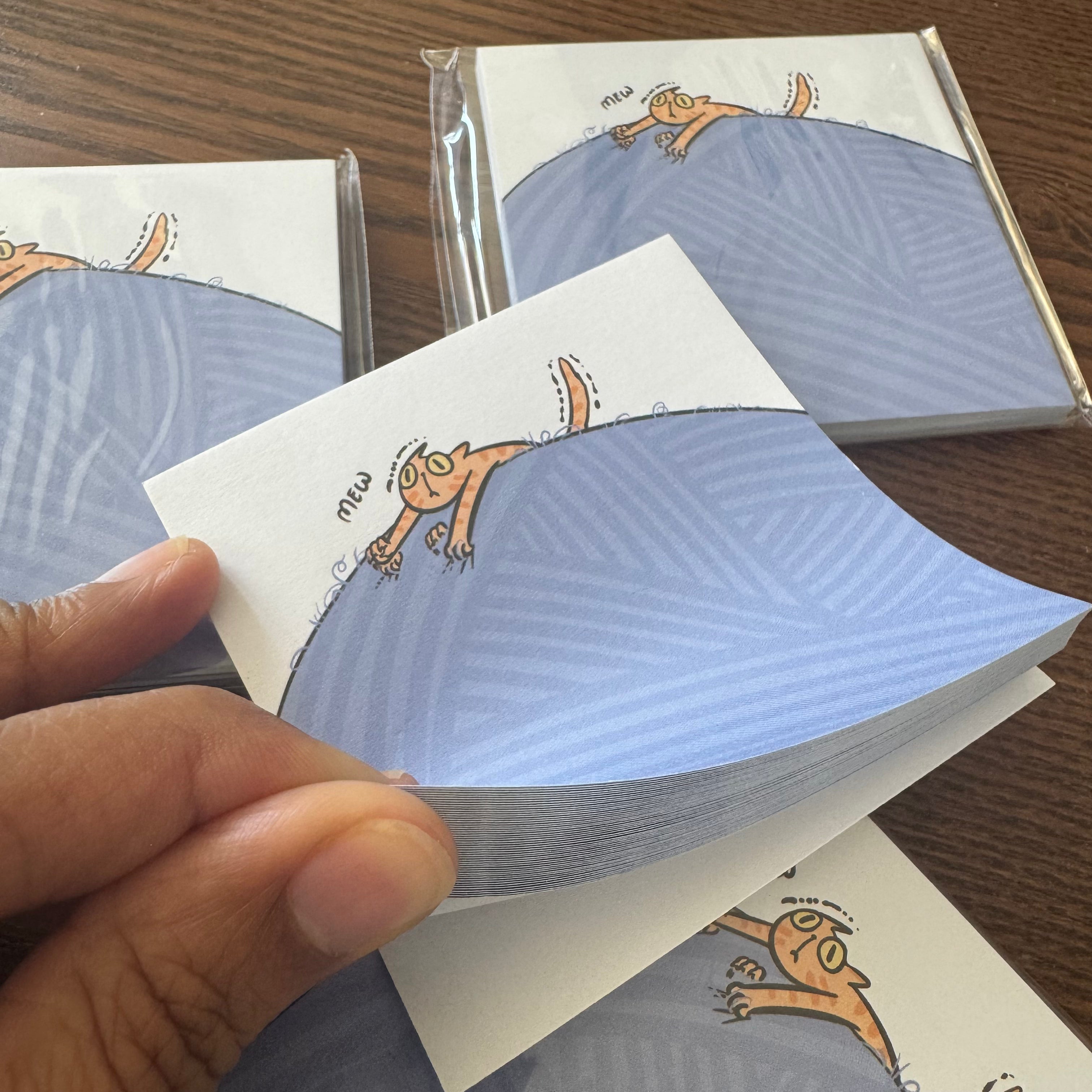 Anxious Cat Sticky Notes | 3x3" 50 page Sticky Notes