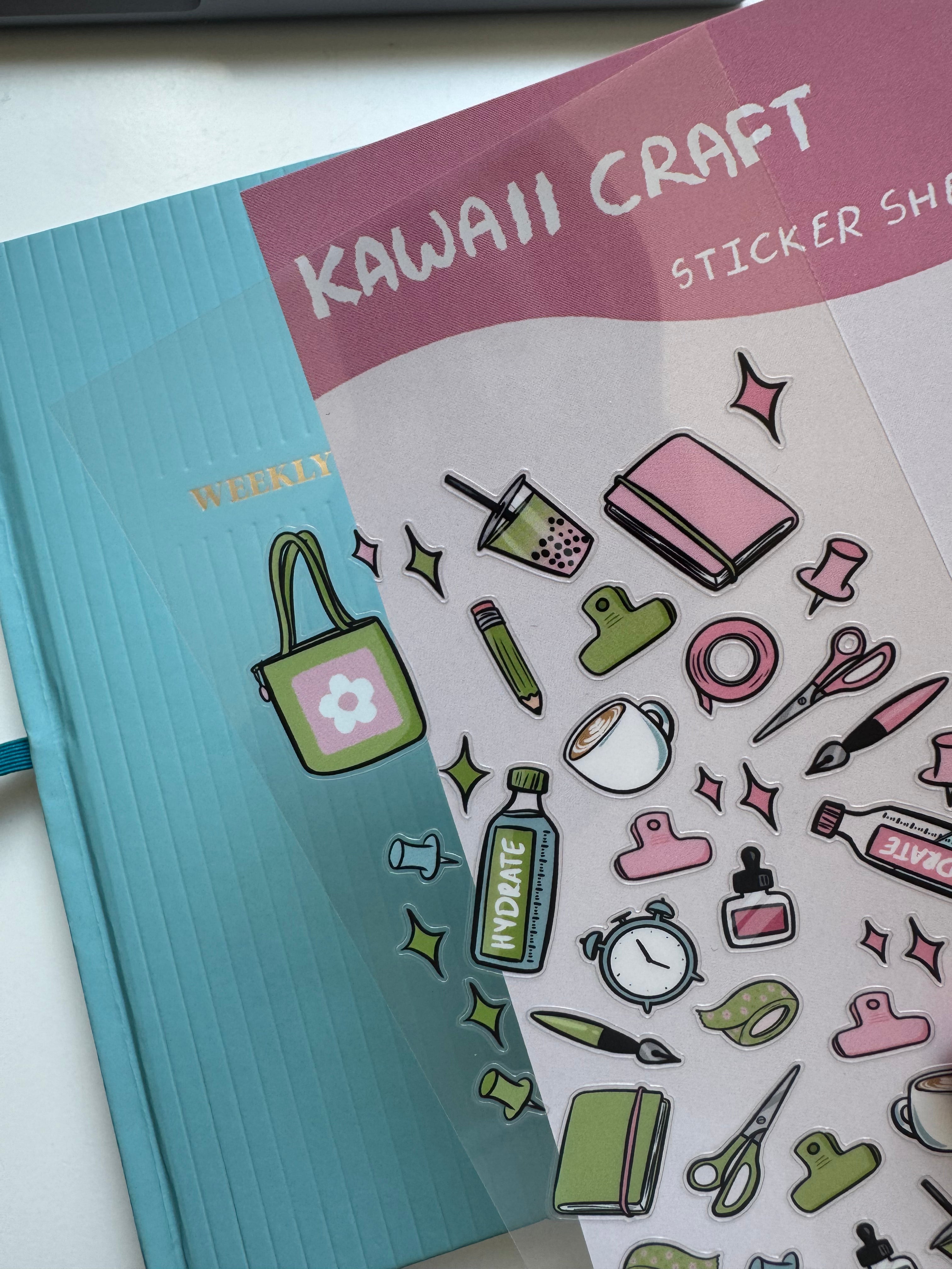 Kawaii Craft Sticker Sheet