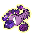 Scorpio Holographic Sticker | Cute Zodiac Sticker | Water-Resistant 3x3" Vinyl