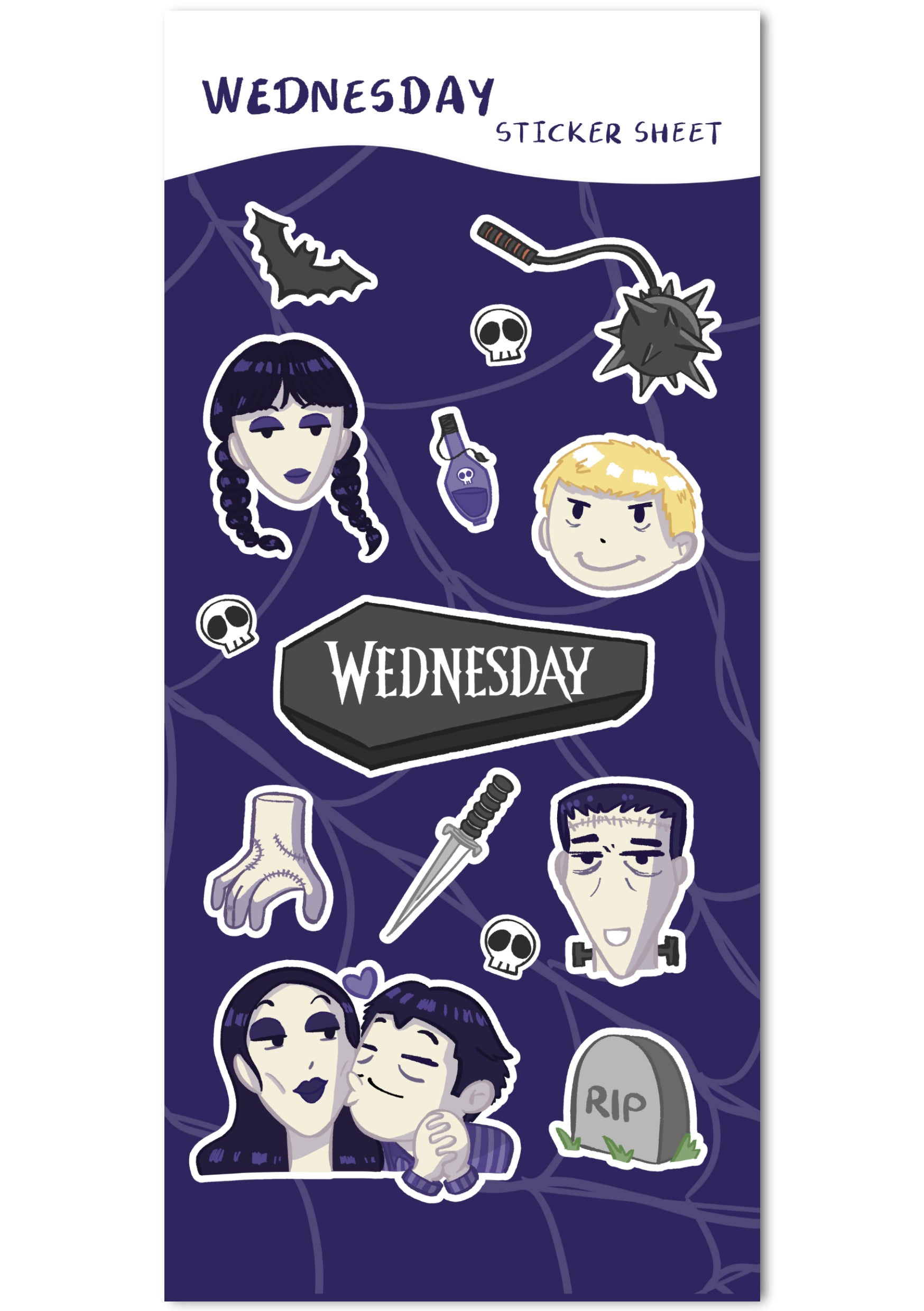 Wednesday Sticker Sheet