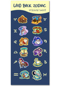 Laid Back Zodiac Sticker Sheet